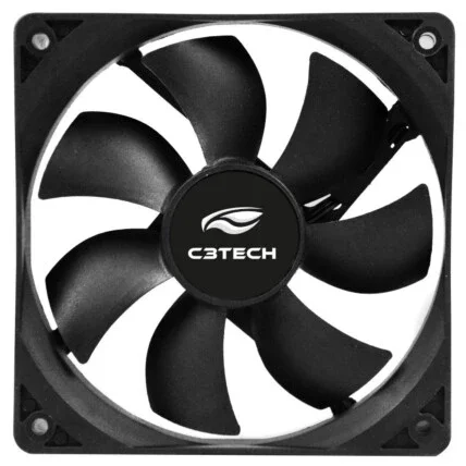 Cooler FAN C3TECH Storm 8cm 3 Pinos Sem Embalagem - F7-MB10BK Atacado