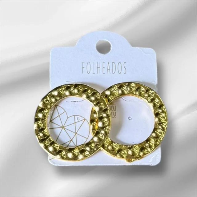 BRINCO REDONDO VAZADO DOURADO Atacado