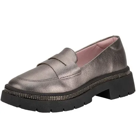 Sapato Infantil Feminino Molekinha 2576201 Cinza Atacado