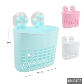 Cesto de Parede Plástico 16cm Organizador Multiuso Atacado