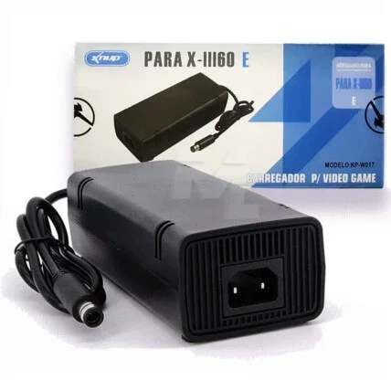 Fonte de Alimentação para X-Box 360 Super Slim Bivolt KNUP - KP-W017 Atacado