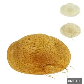 Chapéu de Praia Feminino com Cordão Color Atacado
