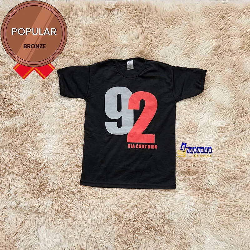 Camisa Gola Careca Infantil Atacado