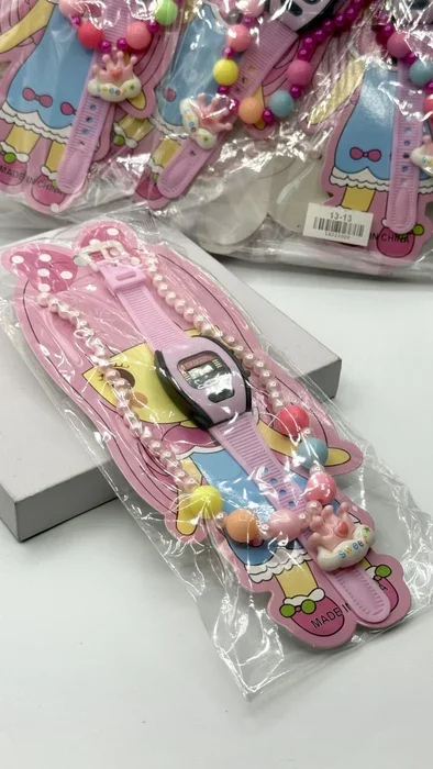 Relógio + Colar Infantil (pacote)