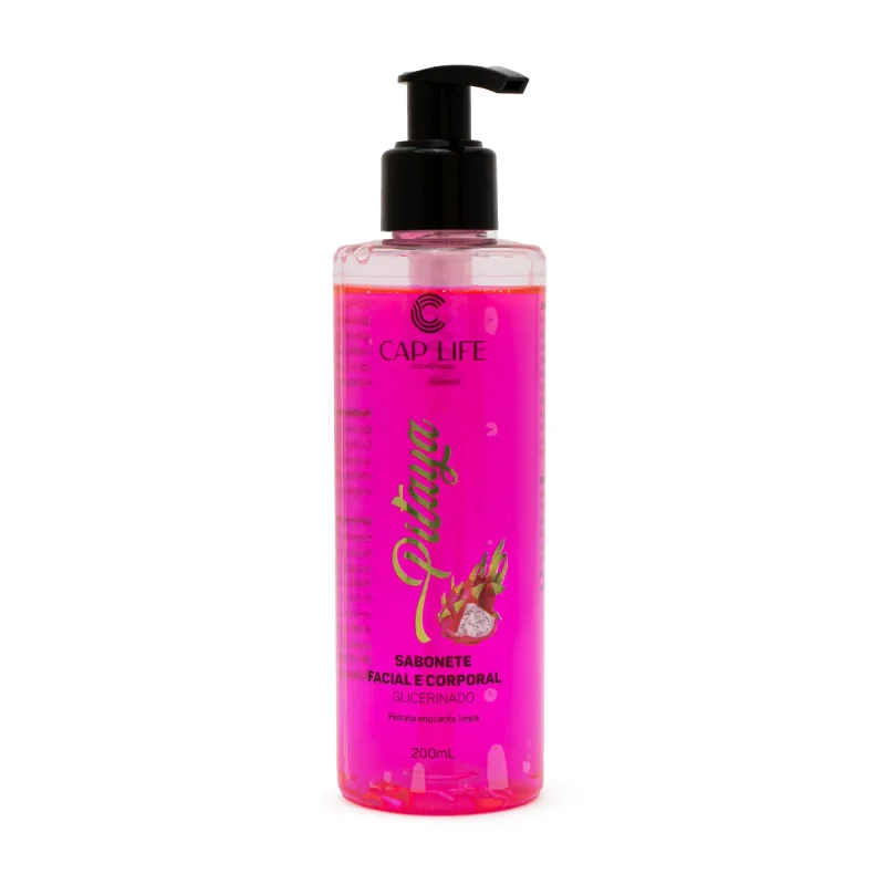 Sabonete Facial e Corporal Pitaya 200ml Cap Life