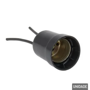 Soquete E27 para Lâmpada com Rabicho Preto Atacado