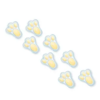 385 PE DE COELHO C/9 AMARELO Atacado