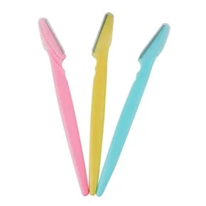 Navalha para Sobrancelha 3 Peças Color Atacado