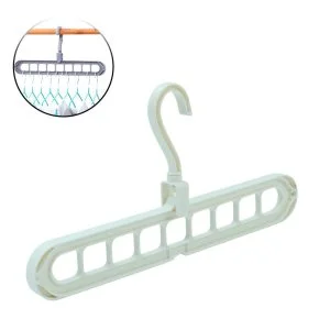 Cabide de Plástico 9 Divisórias Multifuncional Atacado