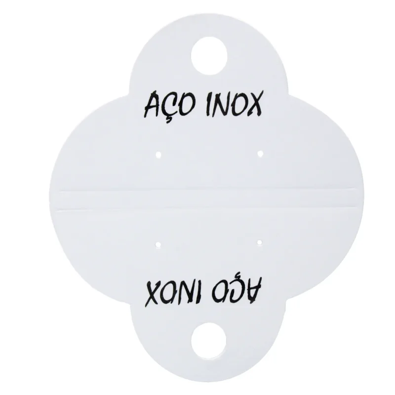 Cartela Colar Redondo - Aço Inox - Pacote com 1.000 unidades Atacado para Revenda