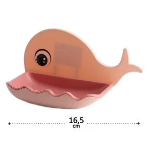 Saboneteira de Plástico Baleia Colors Atacado