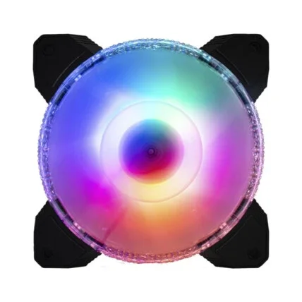 Cooler Fan K-Mex 120mm Diamond Star Multicolor - AF-CAJ1 Atacado