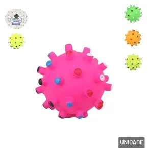 Mordedor para Pet Cravos PVC Apito 7,5cm Color Atacado