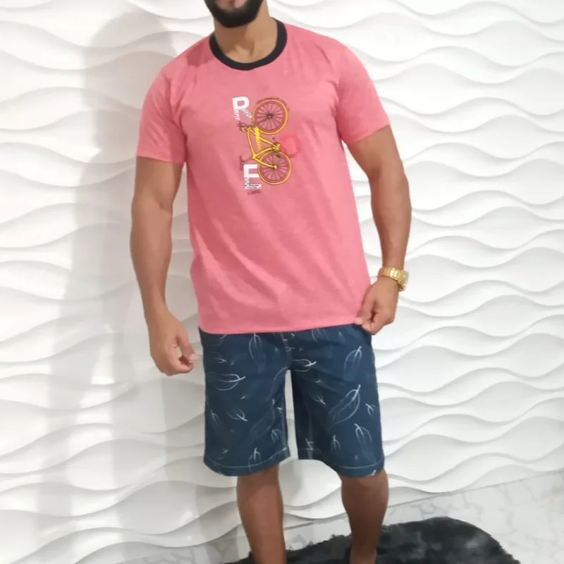 Camisa Masculina Manga Curta Atacado