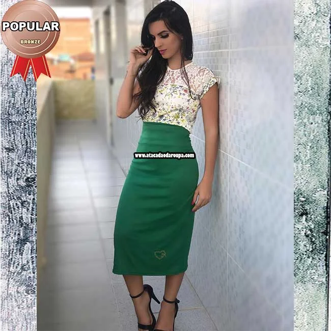 Saia Intermerdiária Cacharrel Liso Atacado