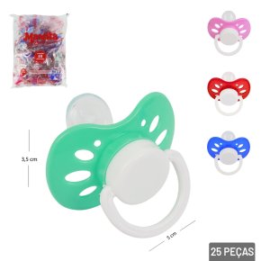 Chupeta Bico Anatômico Ventilada Plus 25 Pçs Color Atacado