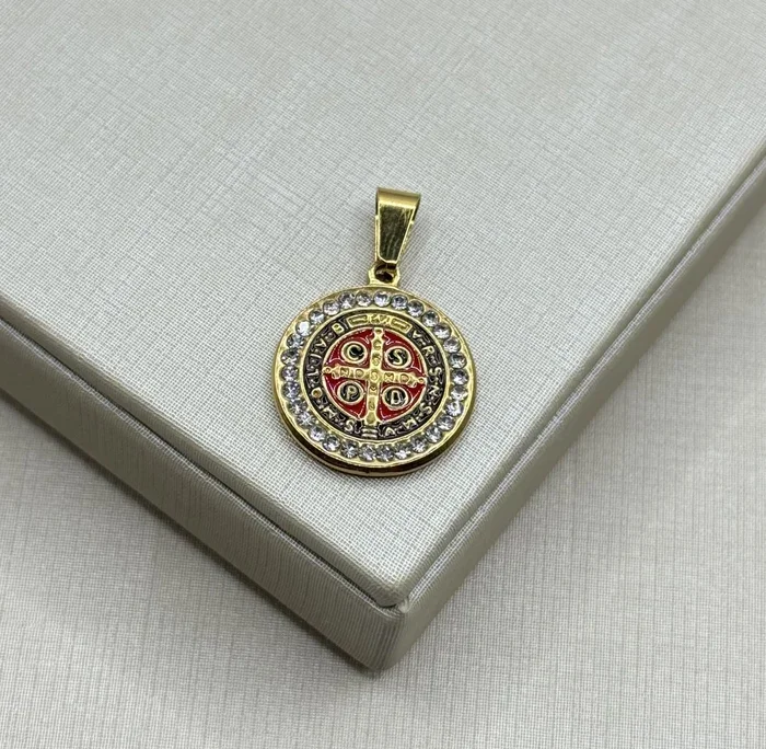 PINGENTE SÃO BENTO AÇO INOX