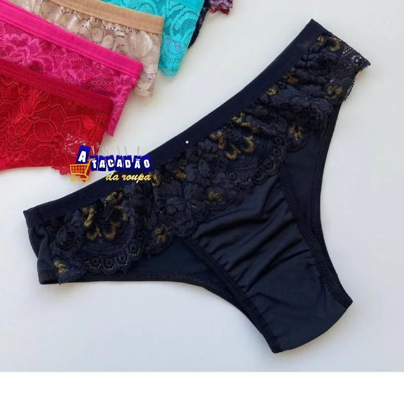 Calcinha Feminina e Microfibra Renda Atacado