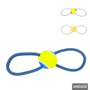 Mordedor para Pet Corda com Bola 30cm Color Atacado