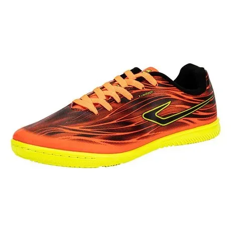 Chuteira Futsal Slick V Topper TP0492 Preto/Vermelho Atacado
