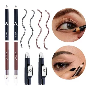 Vivai - Lapis 2 em 1 Preto Marrom C/ Apontador 2010 Atacado para Revenda