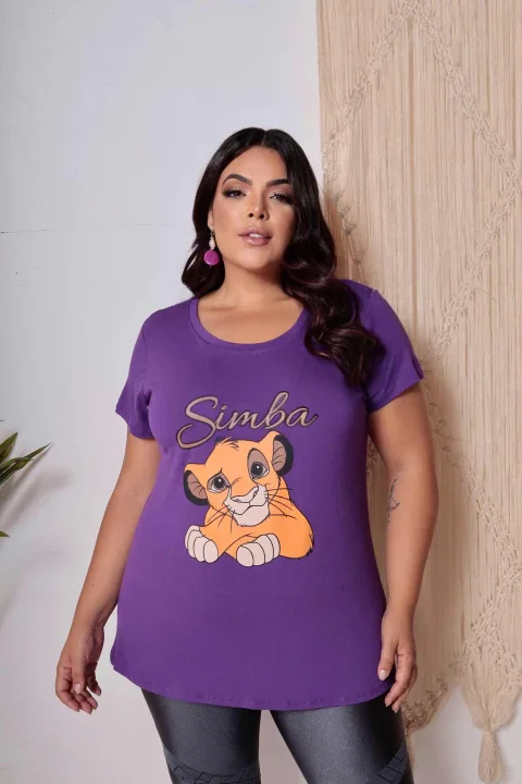 T-SHIRT GOLA REDONDA C/ESTAMPA Atacado para Revenda