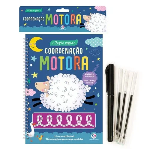 Livro Didático Coordenação Motora Com Caneta Magica 16 Pgs Atacado para Revenda
