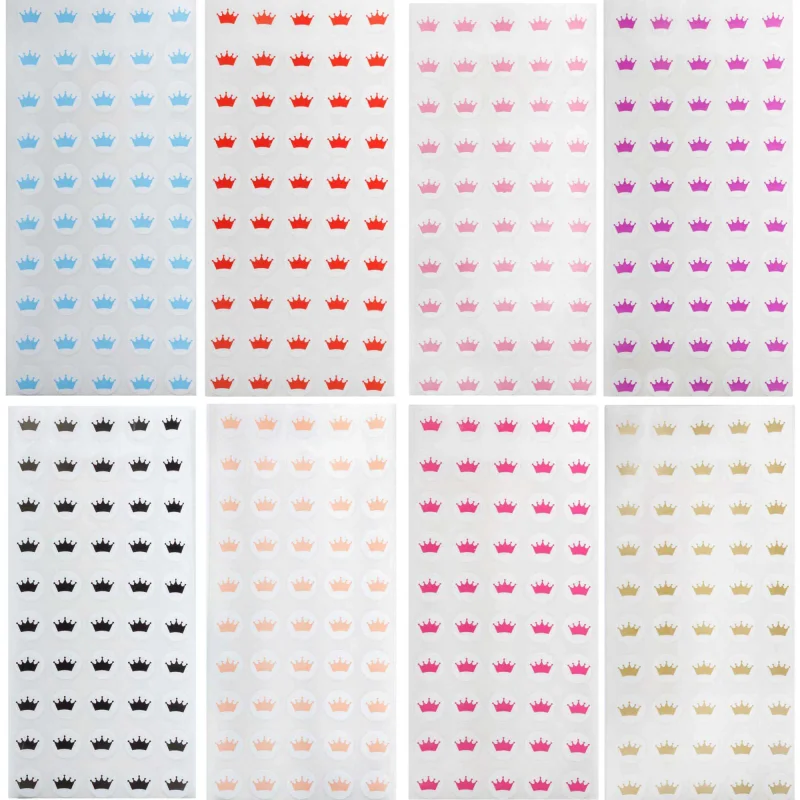 Adesivo Marcador Coroa - Pacote com 100 Unidades Atacado para Revenda