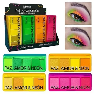 Luisance - Paleta de Sombras Neon L3202 - 24 Und Atacado para Revenda