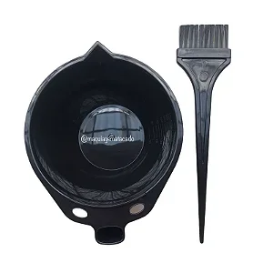 Kit Cabeleireiro Para Tintura 2 Peças Tigela e Pincel Aplicador Atacado para Revenda