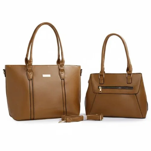 Kit Com 2 Bolsas Femininas De Luxo Lisas Com Alça Transversal Atacado para Revenda