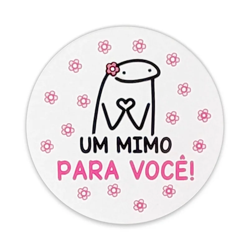 Adesivo de Recebidos F41 - Um Mimo pra Você Flork - Pacote com 100 Unidades Atacado para Revenda