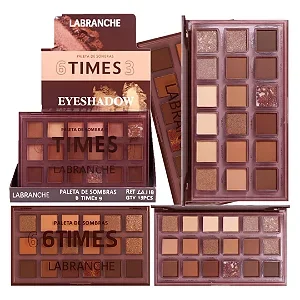 Labranche - Paleta de Sombras 6 Times 3 LA1115 - 12 Und Atacado para Revenda