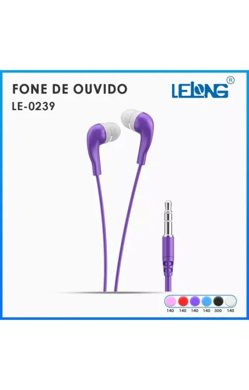 FONE DE OUVIDO SIMPLES LELONG LE0239 Atacado para Revenda