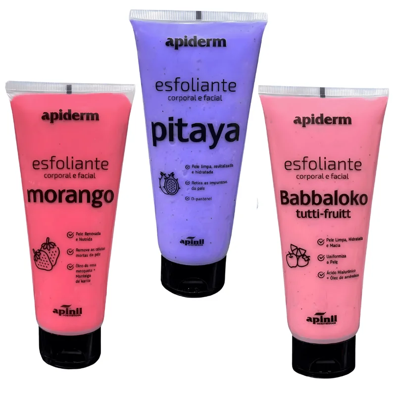 Apiderm Esfoliante Corporal e Facial 190g Apinil Atacado para Revenda