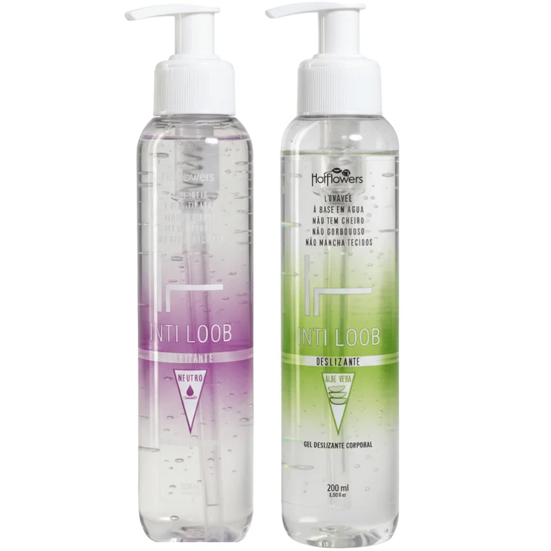 Gel Deslizante Corporal Inti Loob 200ml Hot Flowers Atacado para Revenda