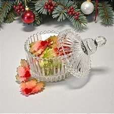 Bomboniere Potiche de Vidro - 9x7cm - 1 unidade - Rizzo Atacado para Revenda