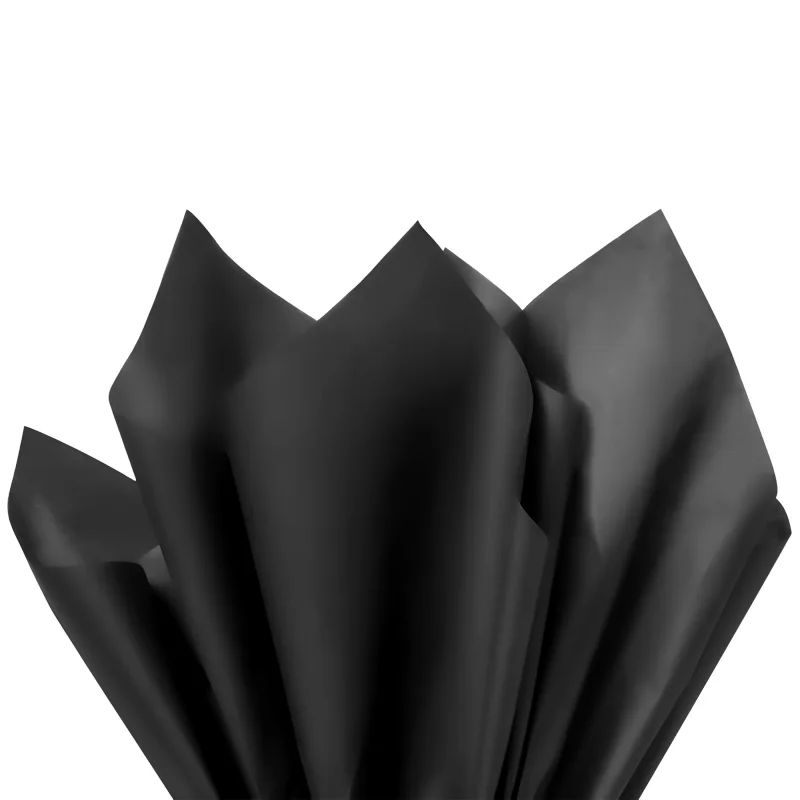Papel Seda 48x60 cm com 100 unidades - Preto Atacado para Revenda