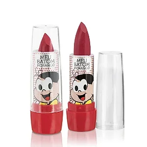 Turma da Monica - Batom Infantil Hipoalergênico Morango - (em cartela )( Validade: 03/2026 ) Atacado para Revenda