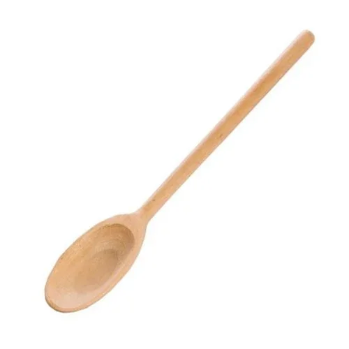 Colher De Pau Oval De Madeira 24cm No Atacado